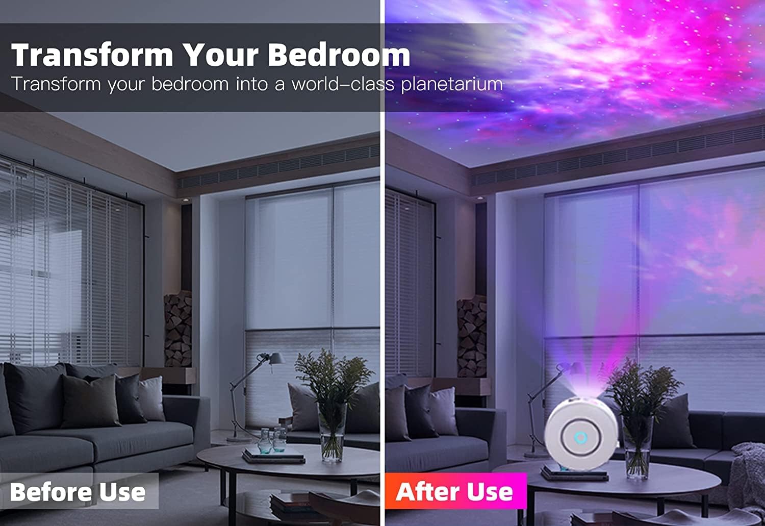 Star Projector Galaxy Light Bedroom connected with Alexa and Google Home Tristar Online