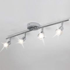 Modern 4 Light Track Lighting Kit LED (Chrome) Tristar Online