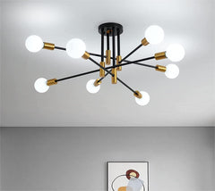 Modern Black Gold Ceiling Light 8 Lights Tristar Online