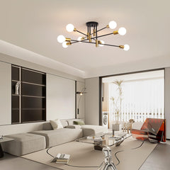 Modern Black Gold Ceiling Light 8 Lights Tristar Online