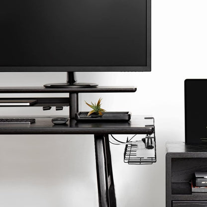 2 pack Under Desk Cable Management Tray, Black Tristar Online