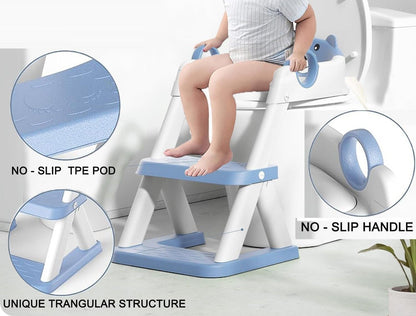 Potty Training Seat Ladder, Kids Boys Girls, Blue Tristar Online