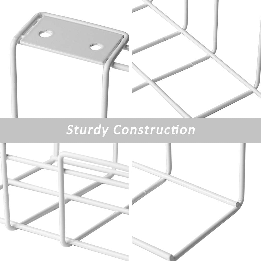 2 Pack Under Desk Cable Management Tray, White Tristar Online