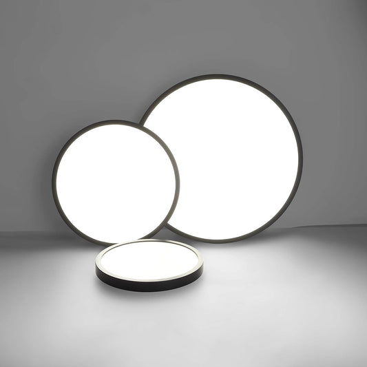 Flush Mount LED Ceiling Light, Natural, Black 48W Tristar Online