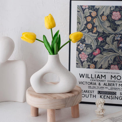 Ceramic Set of 2 Modern White Vases for Home D�cor Tristar Online