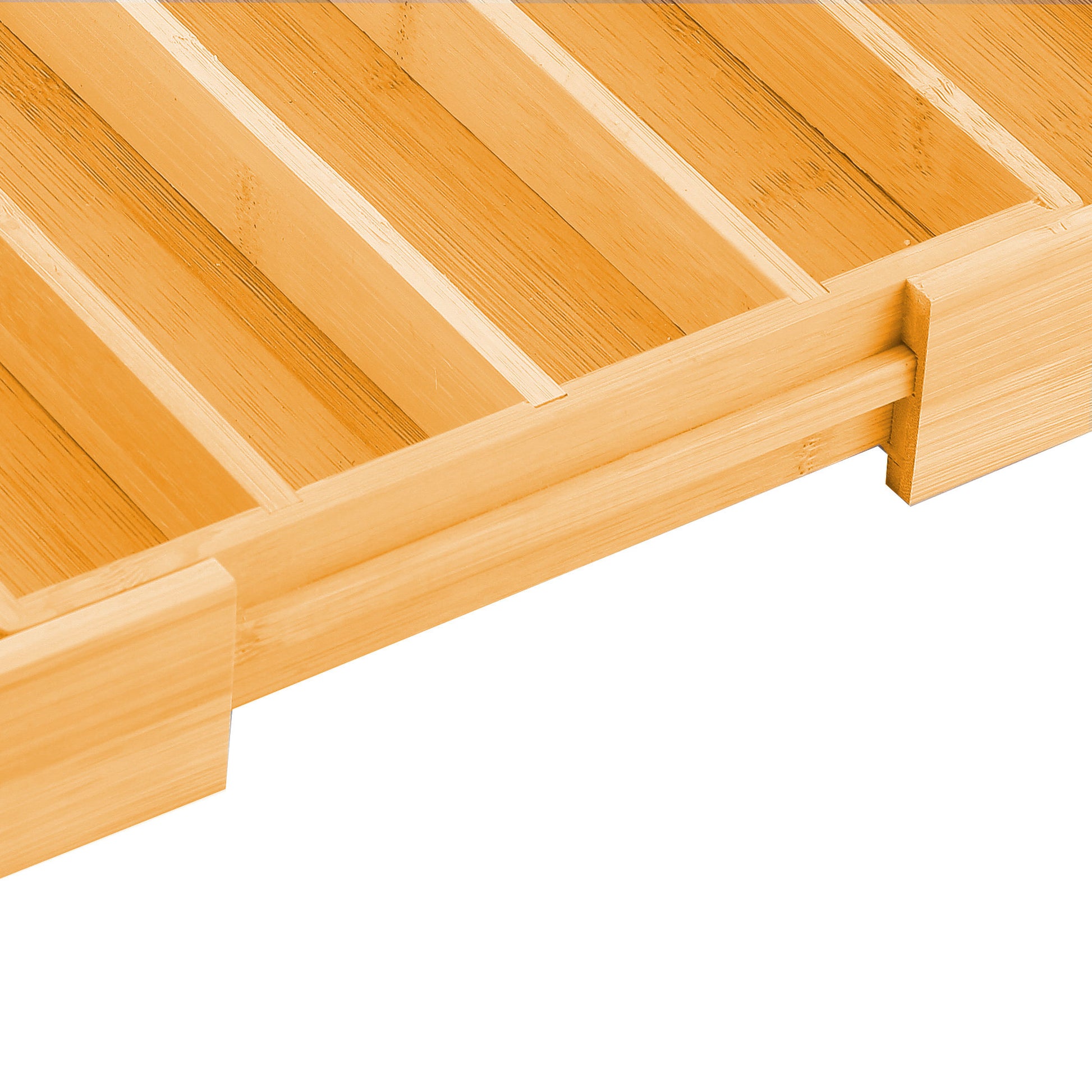 Large Capacity Bamboo Expandable Drawer Organizer with Knife Block Holder for Home Kitchen Utensils Tristar Online