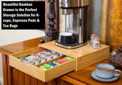 Bamboo K-Cup Coffee Pod Holder Storage Organizer  for Kitchen, Jewelry and Cosmetic Tristar Online