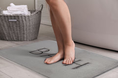 Extra Thick Memory Foam & Super Comfort Bath Rug Mat for Bathroom (60 x 40 cm, Grey) Tristar Online