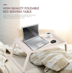 Multifunction Laptop Bed Desk with foldable legs for Home Office (White) Tristar Online