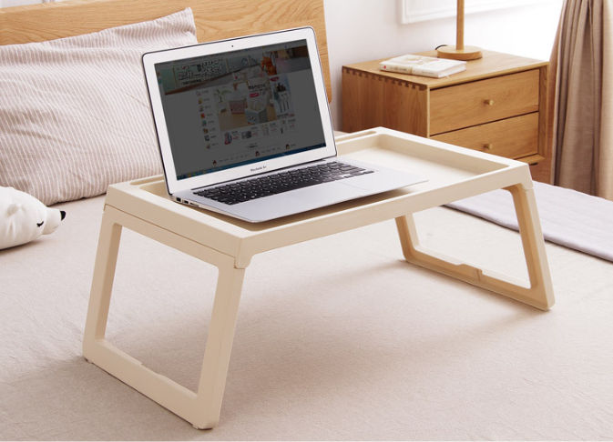 Multifunction Laptop Bed Desk with foldable legs for Home Office (White) Tristar Online