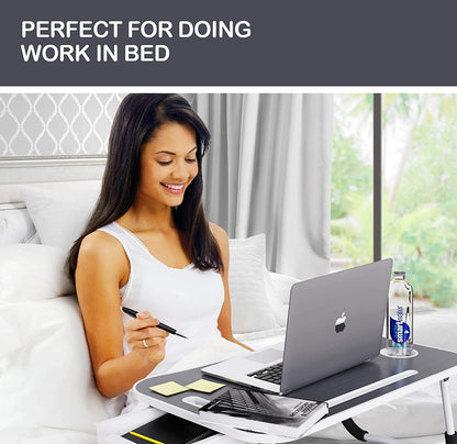 Laptop Bed Desk with Storage and foldable legs for Adults, Kids & Home Office Tristar Online