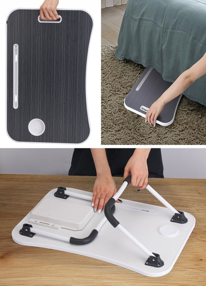 Laptop Bed Desk with Storage and foldable legs for Adults, Kids & Home Office Tristar Online