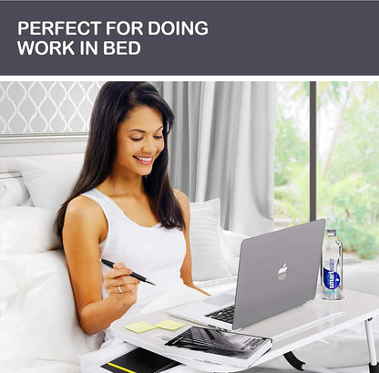 Laptop Bed Desk with Storage and foldable legs for Adults, Kids & Home Office Tristar Online