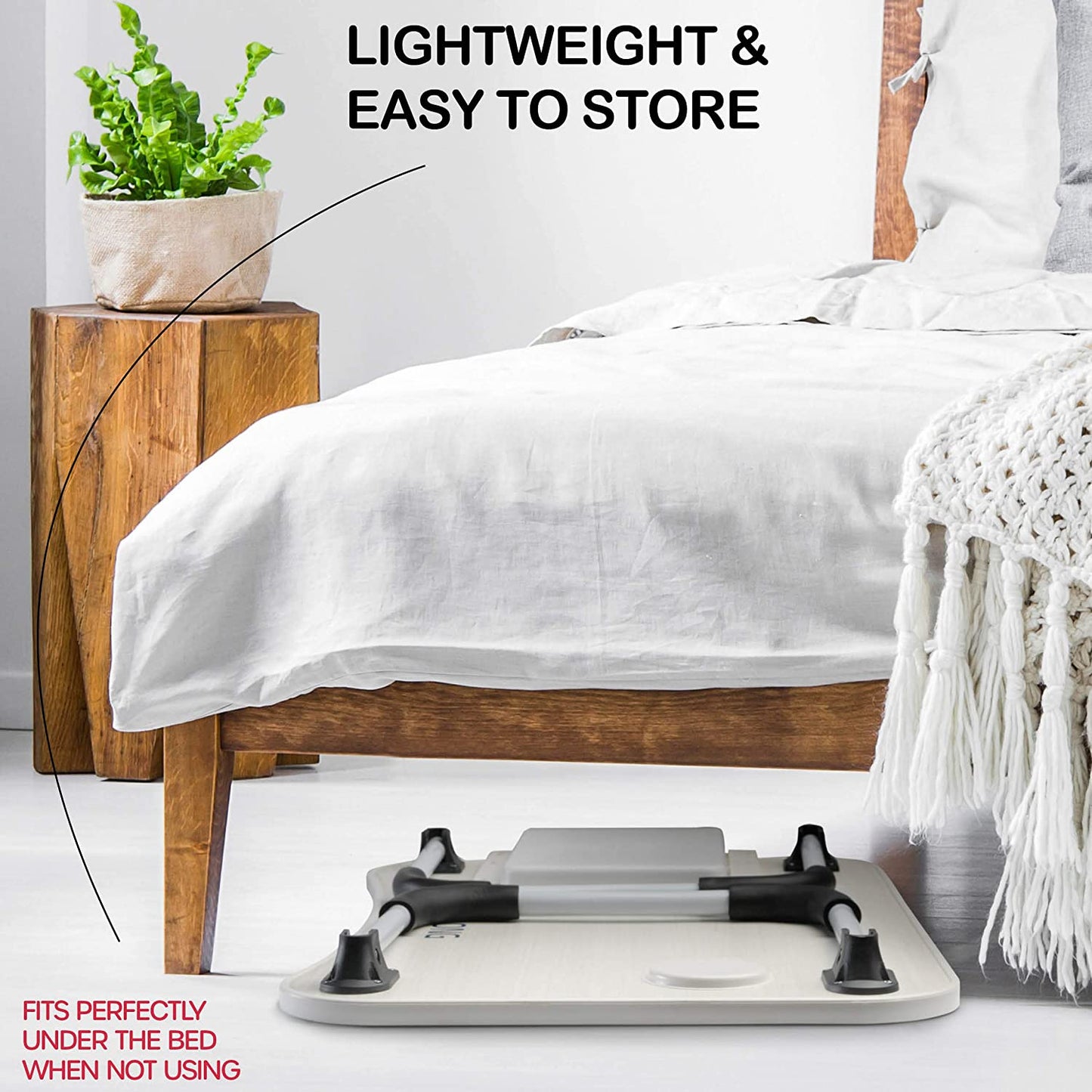 Laptop Bed Desk with Storage and foldable legs for Adults, Kids & Home Office Tristar Online