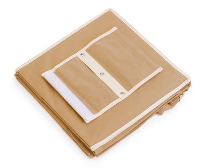 3 Pack 5-Tier Shelf Hanging Closet Organizer and Storage for Clothes (Beige) Tristar Online