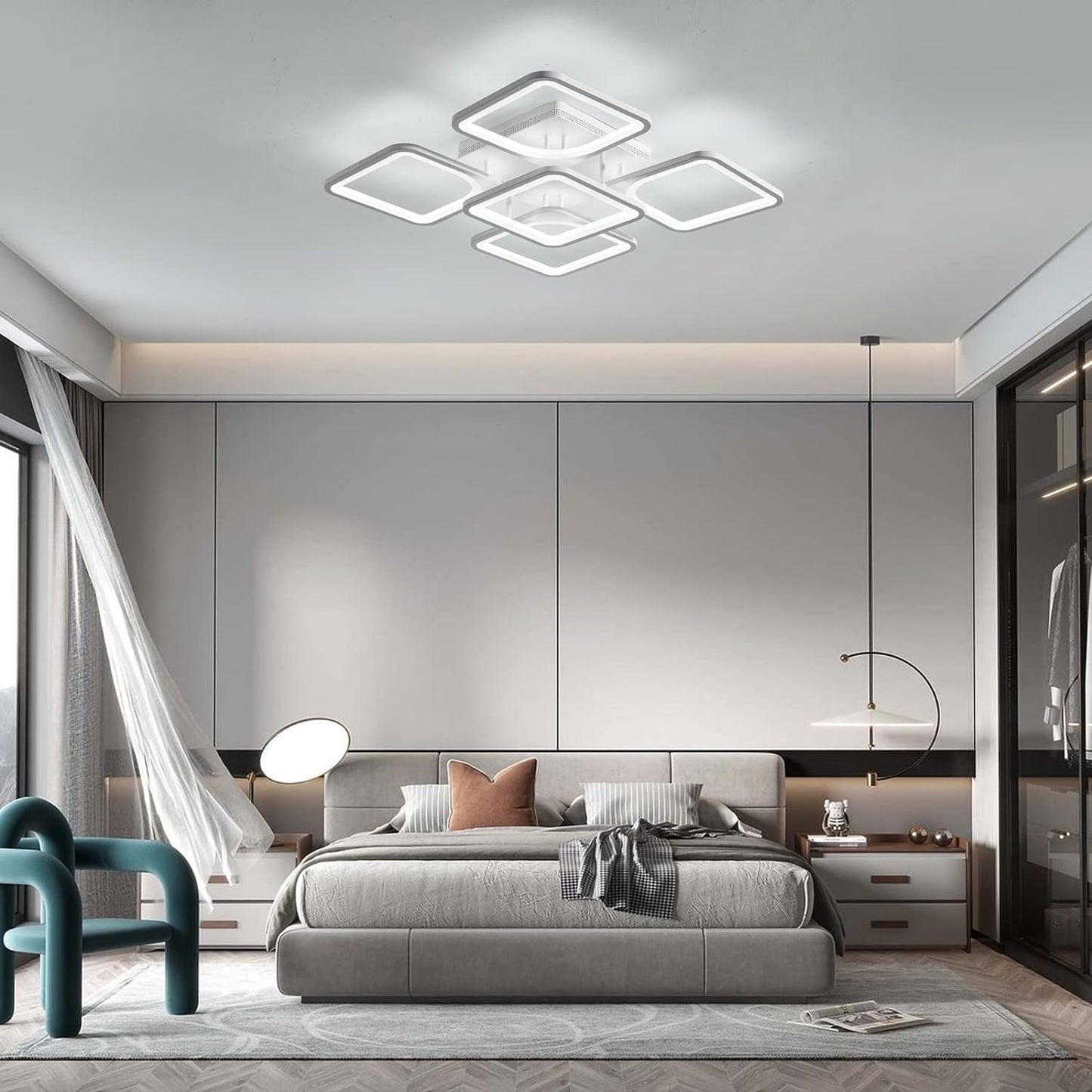 Modern LED Ceiling Light Remote Control (60 cm) Tristar Online