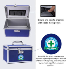 Locking Combination Medicine Box (Blue/Medium) Tristar Online