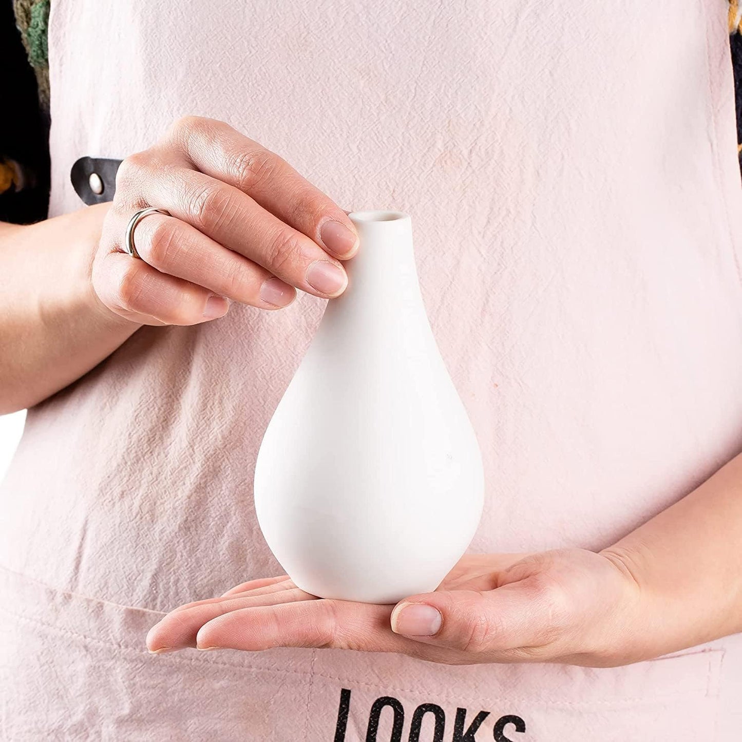 Ceramic Set of 5 White Vases for Home D�cor Tristar Online