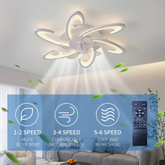 Low Ceiling Light Fan, Low Profile, 6 Wind Speed, 3 Colors (82 cm) Tristar Online