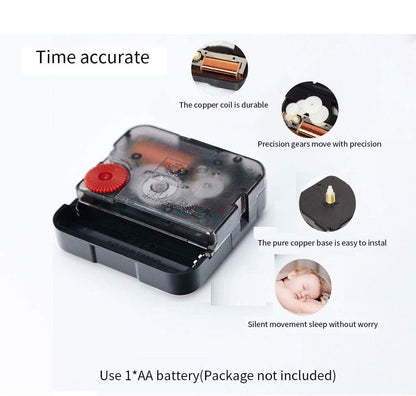 DIY Wall Clock Modern Frameless Large 3D Wall Watch Giant Roman Numerals for Home Living Room and Bedroom (Small) Tristar Online