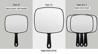 Extra Large Black Handheld Mirror with Handle (31,5 x 23 cm) Tristar Online