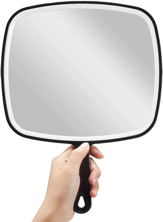 Extra Large Black Handheld Mirror with Handle (31,5 x 23 cm) Tristar Online