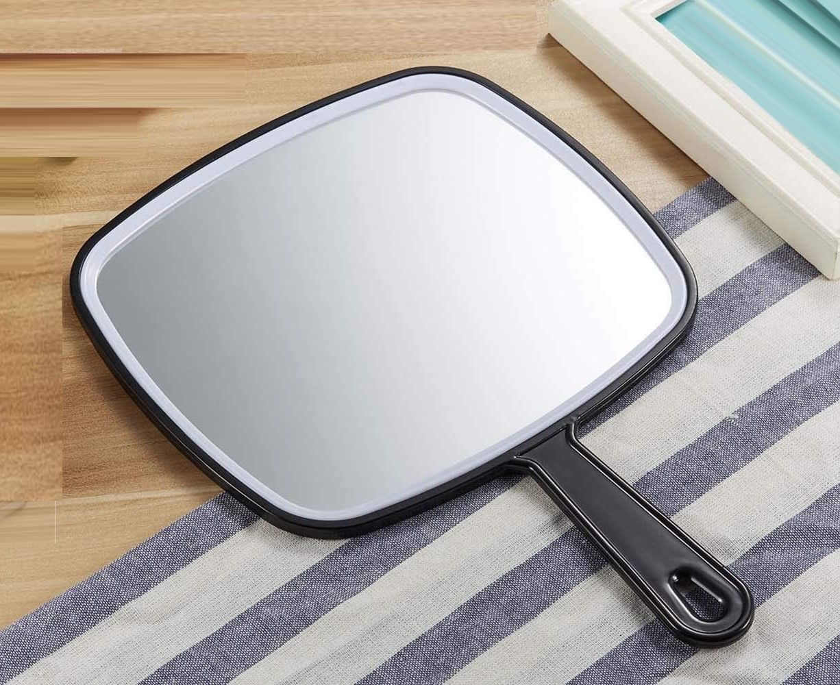 Extra Large Black Handheld Mirror with Handle (31,5 x 23 cm) Tristar Online