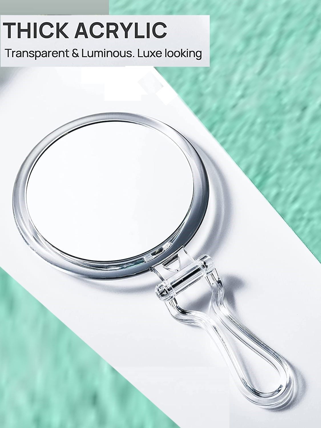 Double-Sided 1X/20X Magnifying Foldable Makeup Mirror for Handheld, Table and Travel Usage Tristar Online
