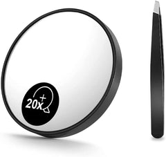 20X Magnifying Mirror and Eyebrow Tweezers Kit for Travel Tristar Online