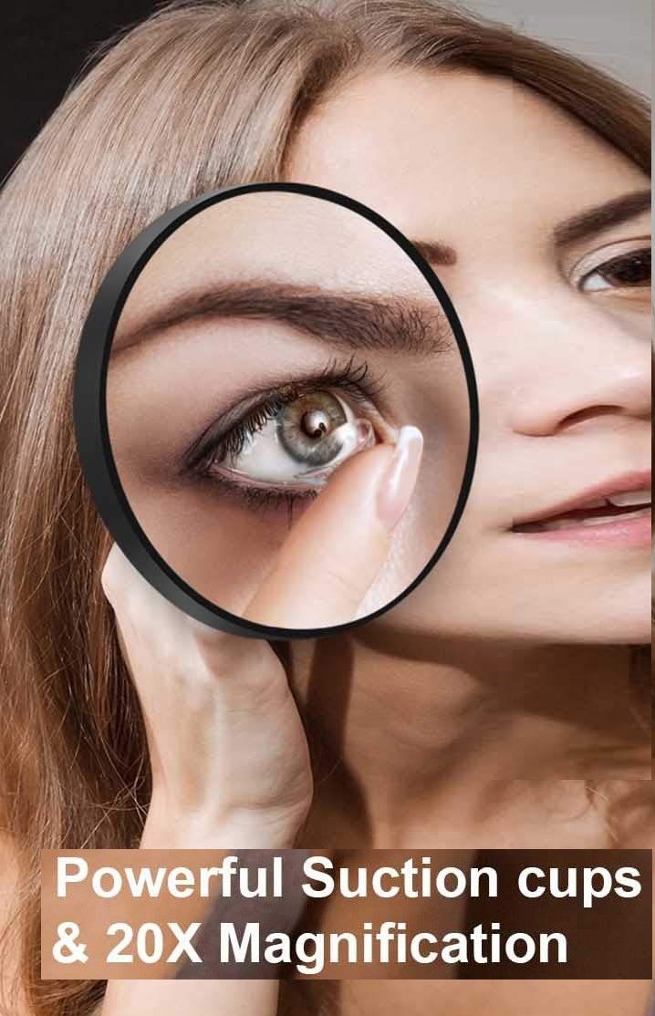 20X Magnifying Mirror and Eyebrow Tweezers Kit for Travel Tristar Online
