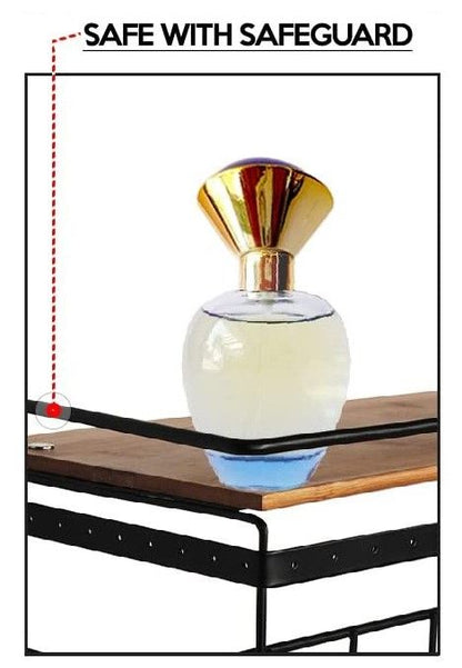 Wall Mount Hanging Jewelry Organizer with 9 Hooks (Black Metal) Tristar Online