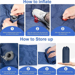 Ultralight Inflatable Camping Sleeping Pad with Pillow for Travelling and Hiking Tristar Online