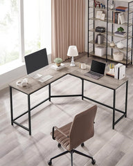 L-Shaped Computer Corner Desk Home Office Tristar Online