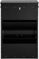 Shoe Cabinet 2 Drawers Storage Cupboard Black Tristar Online