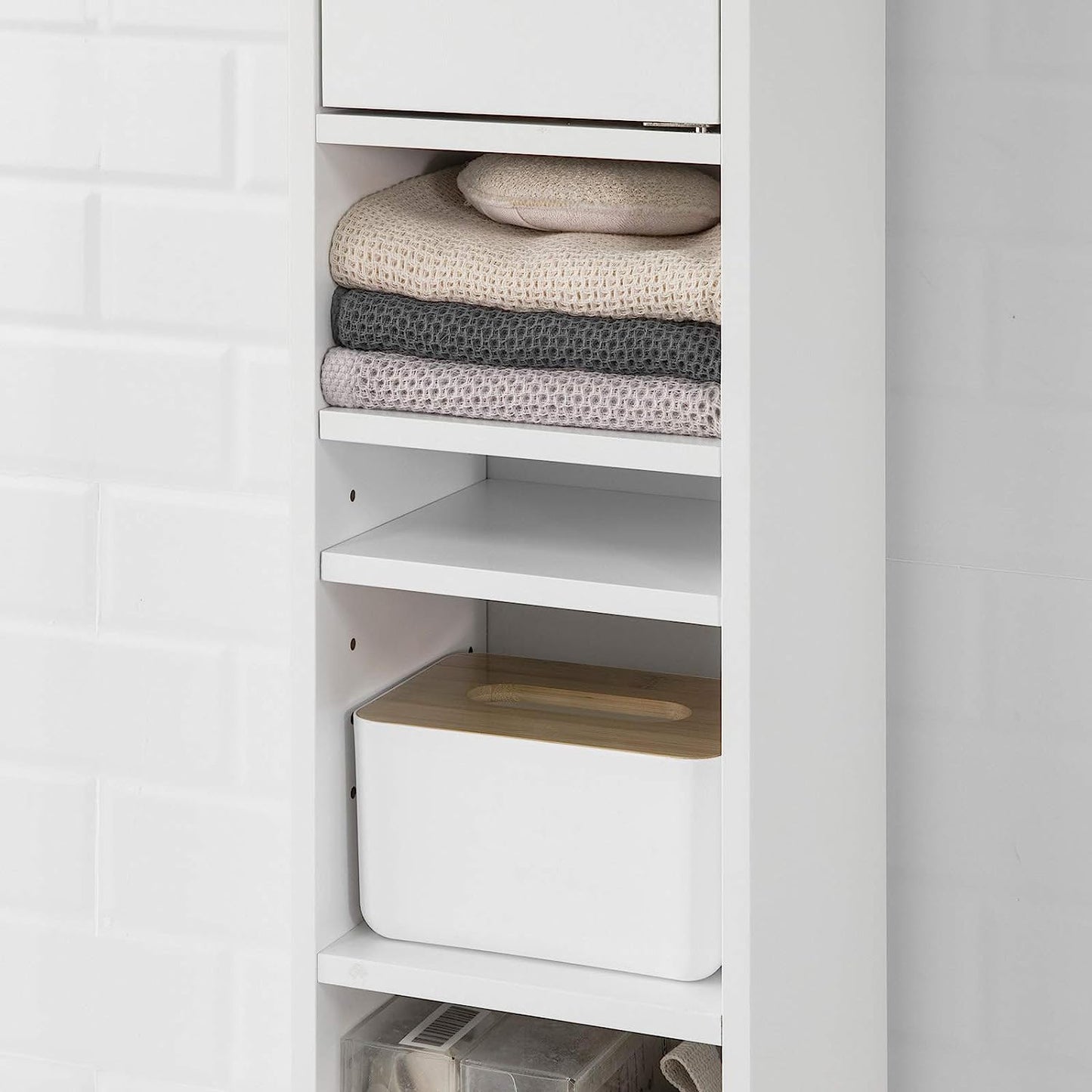 White Tall Bathroom Cabinet High Storage Tristar Online