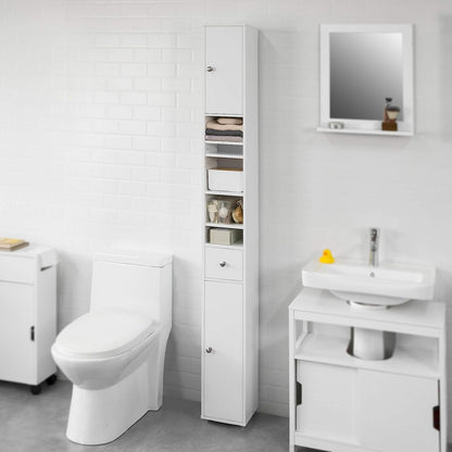 White Tall Bathroom Cabinet High Storage Tristar Online