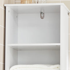 Tall Bathroom Storage Cabinet 3 Shelves, White Tristar Online