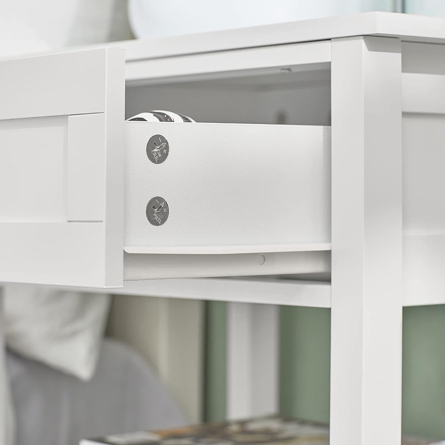 Bedside Table with Drawer Shelves Tristar Online