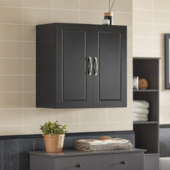 Wall Storage Cabinet Double Doors, Black Tristar Online