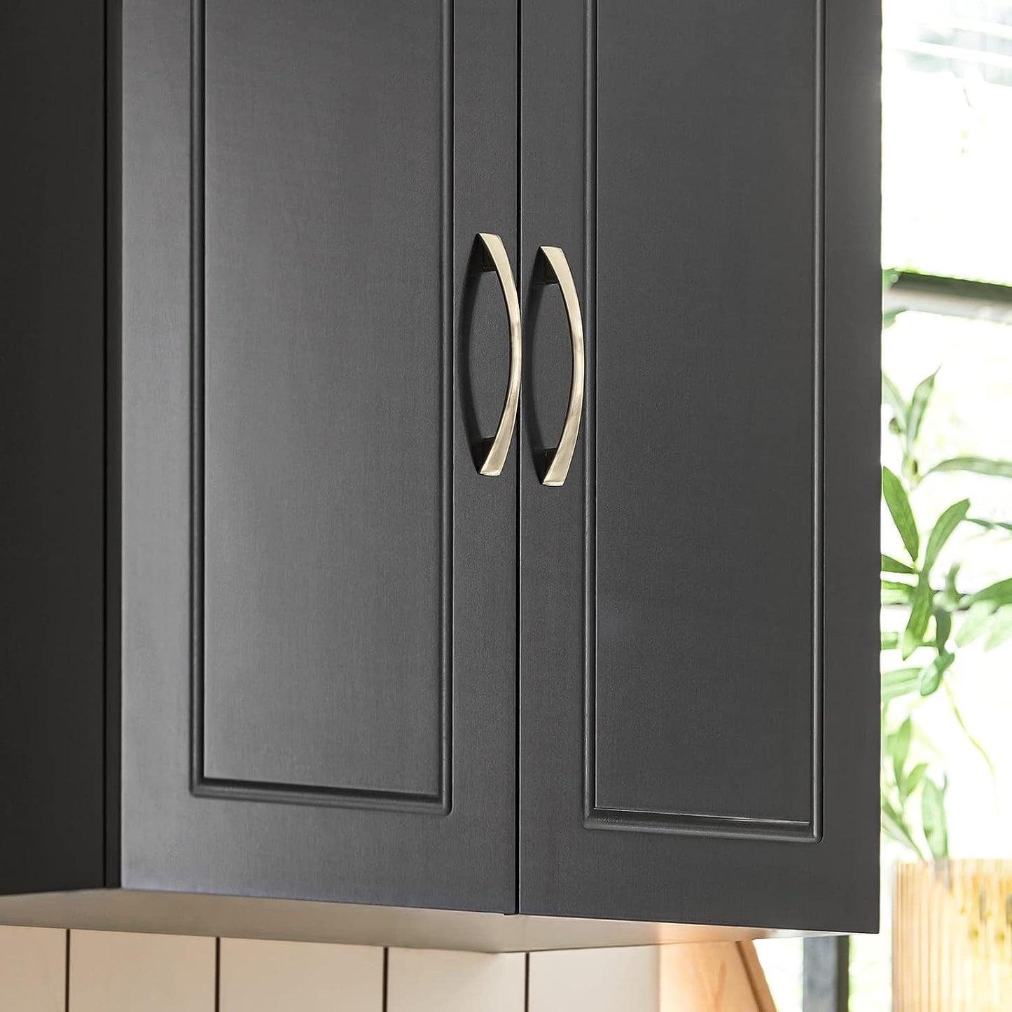 Wall Storage Cabinet Double Doors, Black Tristar Online