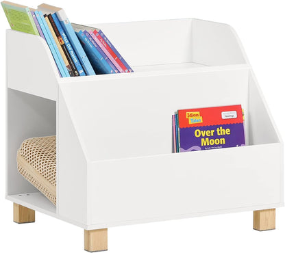 Kids Storage Bookcase 3 Compartments, White Tristar Online