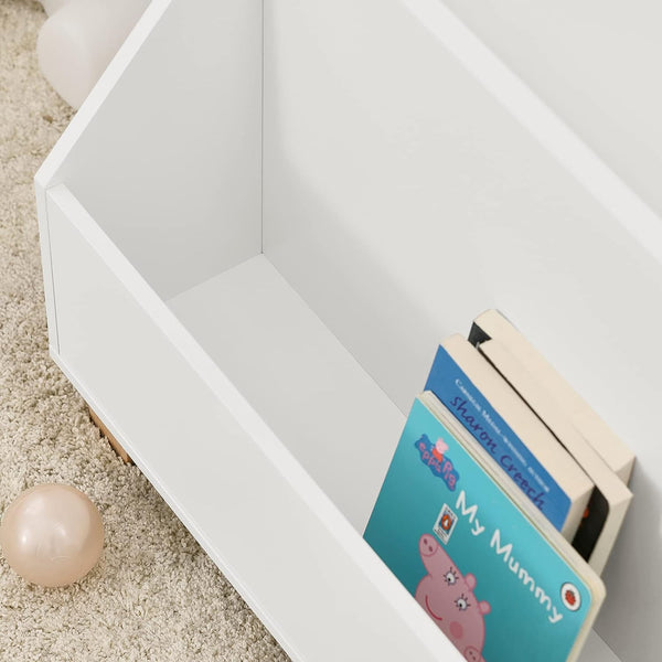 Kids Storage Bookcase 3 Compartments, White Tristar Online