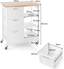 Kitchen Island on Wheels with Storage Tristar Online