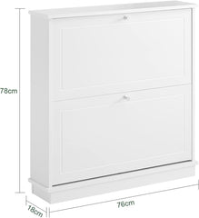 2 Drawer Shoe Cabinet Storage Unit Tristar Online