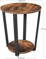 Industrial Iron Frame Round Coffee Table Tristar Online