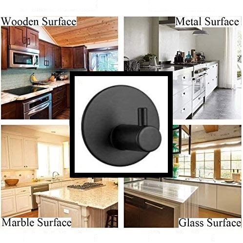 4 Pack Stainless Steel self-Adhesive Wall Hook for Bathroom and Kitchen Tristar Online
