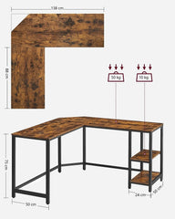 L-Shaped Computer Desk Corner Tristar Online