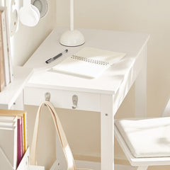 Small White Desk with Drawer Hooks Tristar Online