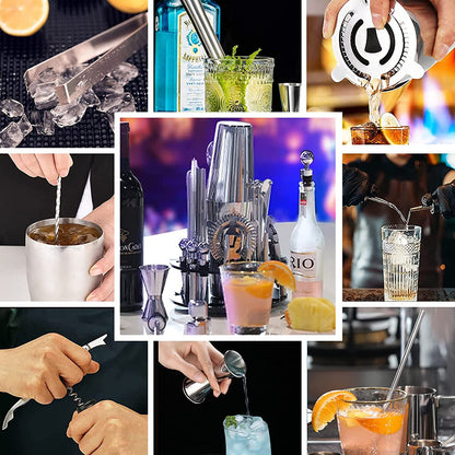 VIKUS Cocktail Shaker Set Boston 23-Piece Stainless Steel and Professional Bar Tools for Drink Mixing Tristar Online