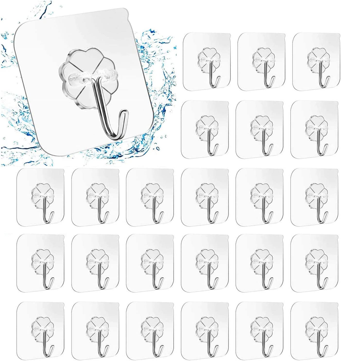 24 Packs Heavy Duty Adhesive Hooks Kitchen Wall Hooks Tristar Online